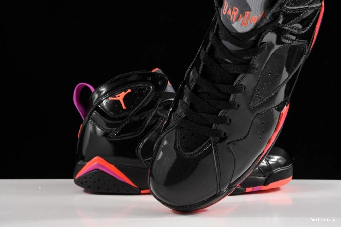 One Kick Patent 7 Jordan Air Retro 313358-006 Black 0723